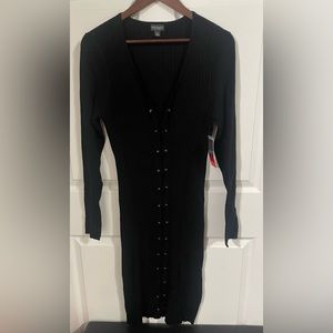 Bold Elements Women’s Stretch Midi Dress Black Size XL. New w tag.